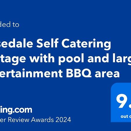 Rosedale Self Catering Cottage With Pool And Large Entertainment Bbq Area Henburg Park Exteriör bild